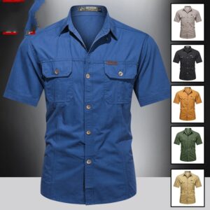 Summer Military Uniform Short-sleeved Shirt For Men