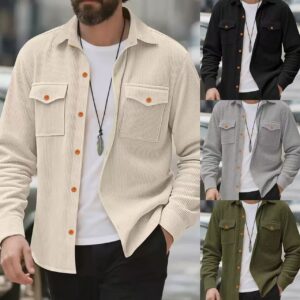 Men's Fashionable Solid Color All-matching Jacket
