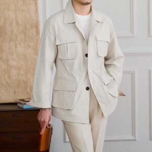 Men's Fashionable Retro New Outdoor Casual Gentleman Commuter Multi-pocket Jacket