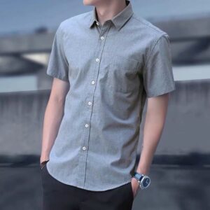 Trendy Handsome Summer Short Sleeve Men's Shirt