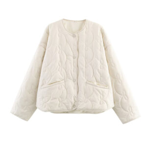 Temperament Women's Bow Quilted Coat