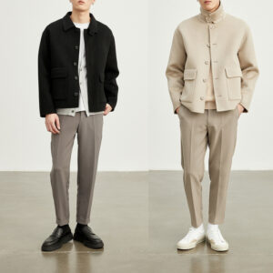 Double-sided Woolen Jacket Men's Short