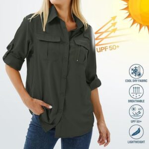 Casual Quick-drying Stretch Zipper And Lapel Pocket Women's Shirt