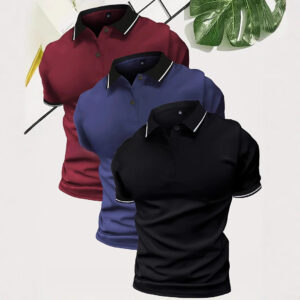 Polo Shirt Lapel Short Sleeve Golf Casual Sports Top