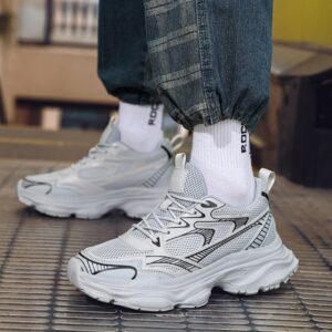 Men's Casual Breathable Invisible Height Increasing Shoes