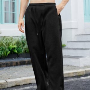 Men's Sweatpants Waist Drawstring Straight Loose Trousers