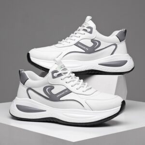 Leather Casual White Shoes Men's Outdoor Mountaineering