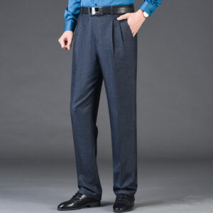 Men's Loose Deep Crotch Straight Trousers