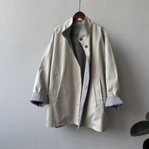 Women's Stand Collar Windbreaker With Both Sides