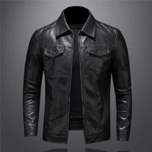 Men's Thin Jacket Leather Coat