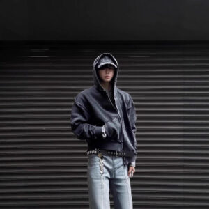 Men's Vintage Zipper Cardigan Casual Jacket