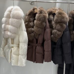 Waist Slimming Fox Fur Fur Women's Warm Coat