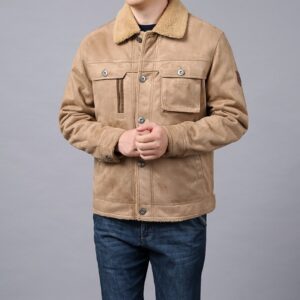 Autumn And Winter New Men's Deerskin Jacket