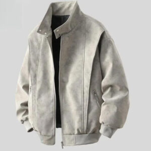 Jacket Men's And Women's Retro Loose Washed-out Leather Coat